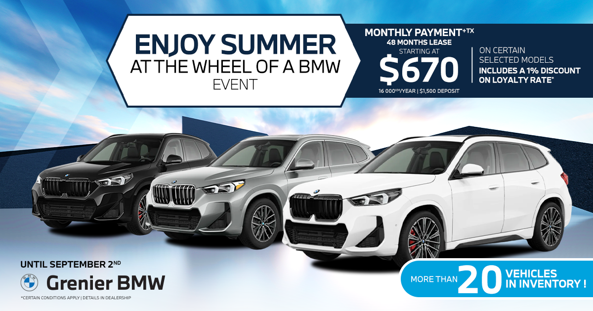 ENJOY SUMMER AT THE WHEEL OF A BMW