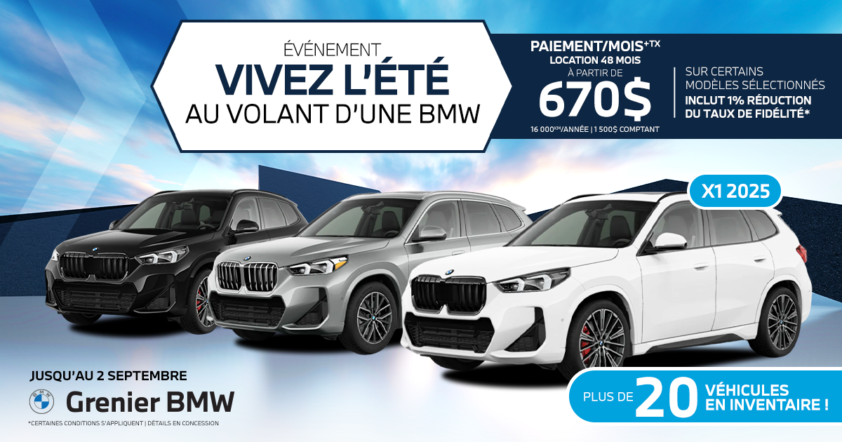 VIVEZ L'ÉTÉ AU VOLANT D'UNE BMW