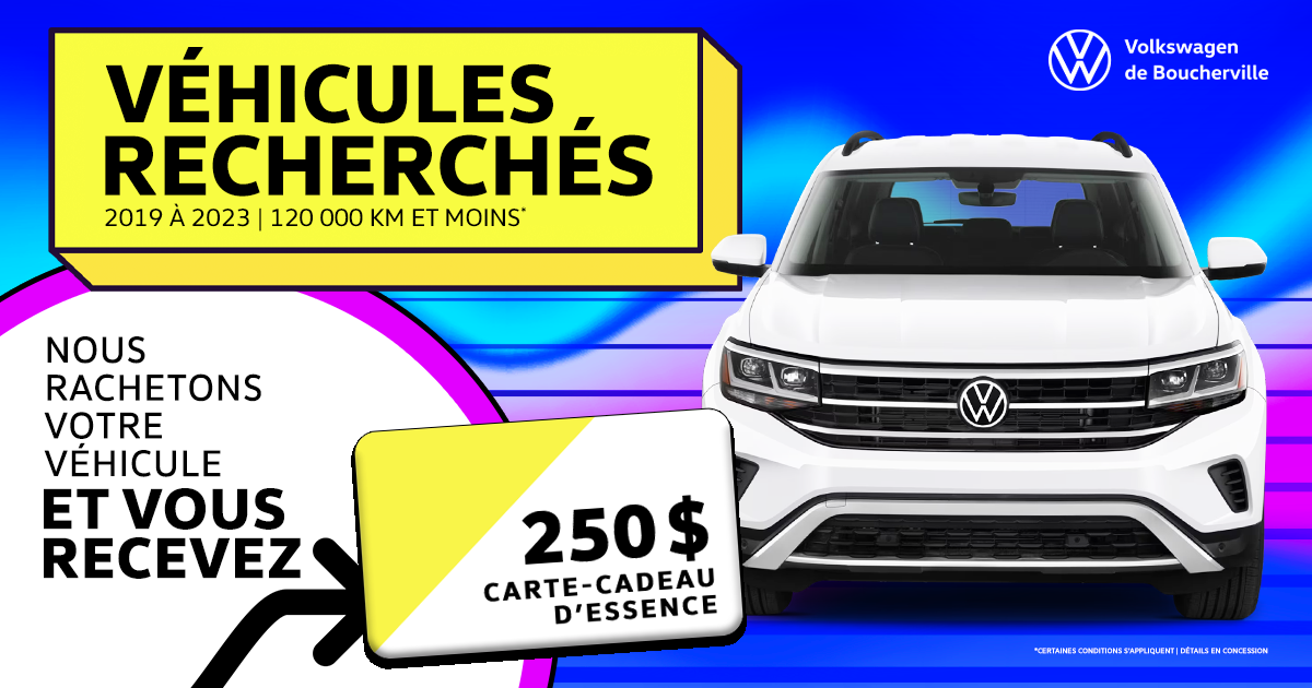 VÉHICULES RECHERCHÉS !