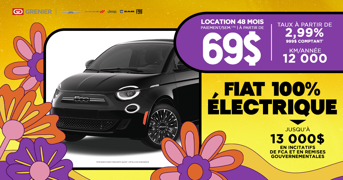 FIAT 100% ÉLECTRIQUE !