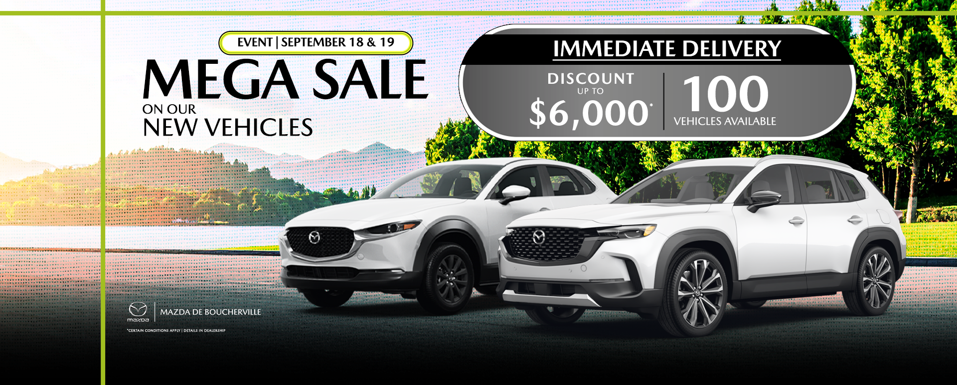 MEGA SALE ON OUR NEW VEHICLES !