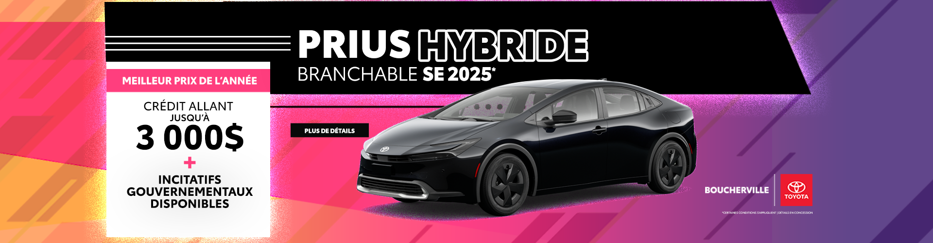 PRIUS HYBRIDE BRANCHABLE SE 2025!