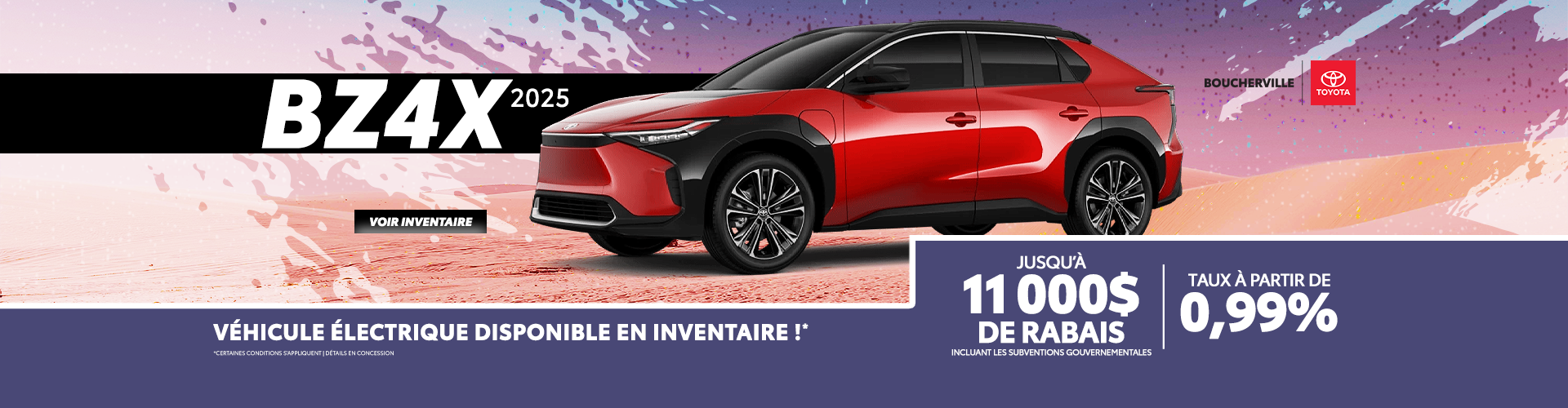 LE BZ4X 2025 MAINTENANT DISPONIBLE !
