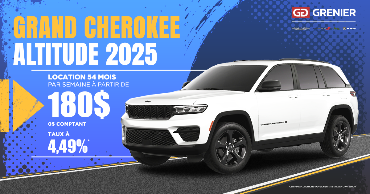 JEEP GRAND CHEROKEE ALTITUDE 2025 !