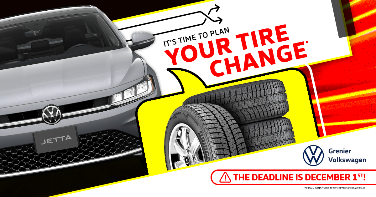 IT'S TIME TO PLAN YOUR TIRE CHANGE !