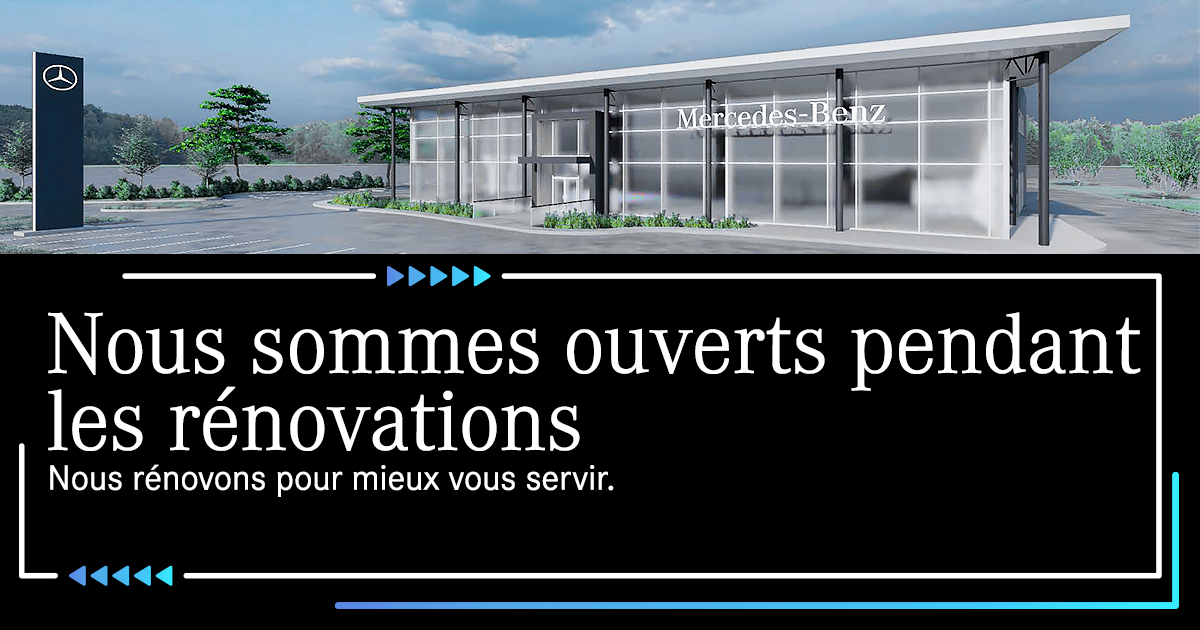 NOUS SOMMES OUVERTS PENDANT LES RÉNOVATIONS !