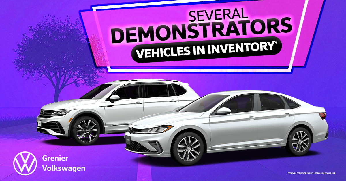 SEVERAL DEMONSTRATORS IN INVENTORY !