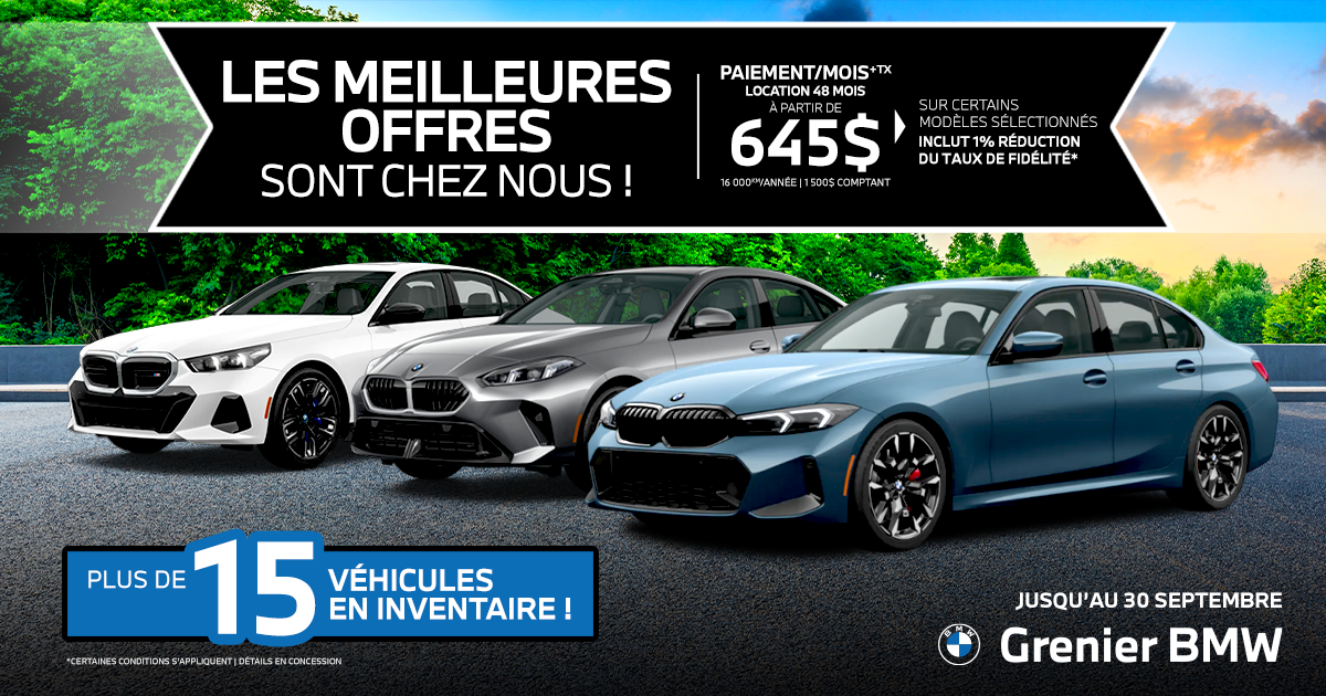 LES MEILLEURES OFFRES SONT CHEZ NOUS !