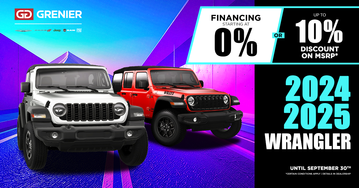 AVAILABLE WRANGLER !