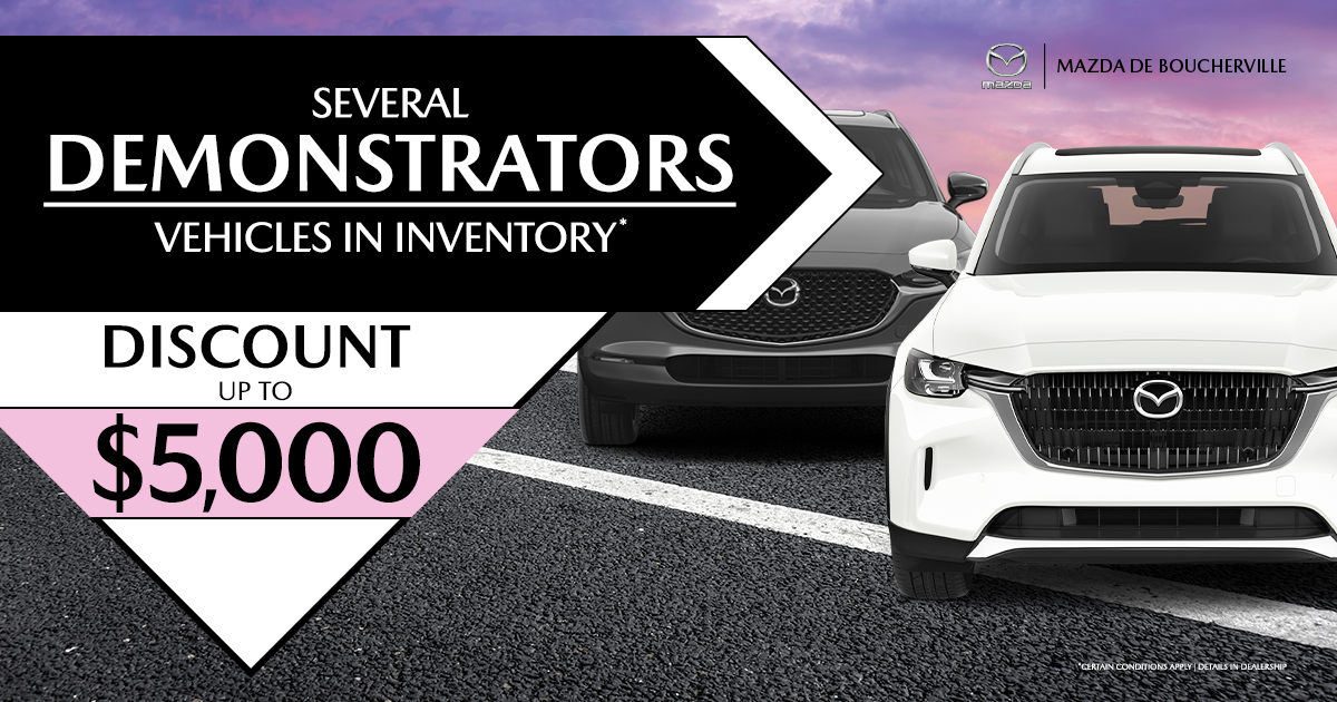 SEVERAL DEMONSTRATORS VEHICULES AVAILABLE !