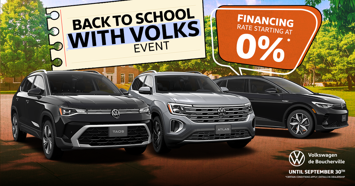 BACK TO SCHOOL IN VOLKS EVENT !