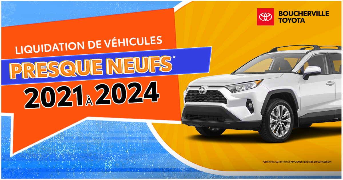 VÉHICULE PRESQUE NEUFS!