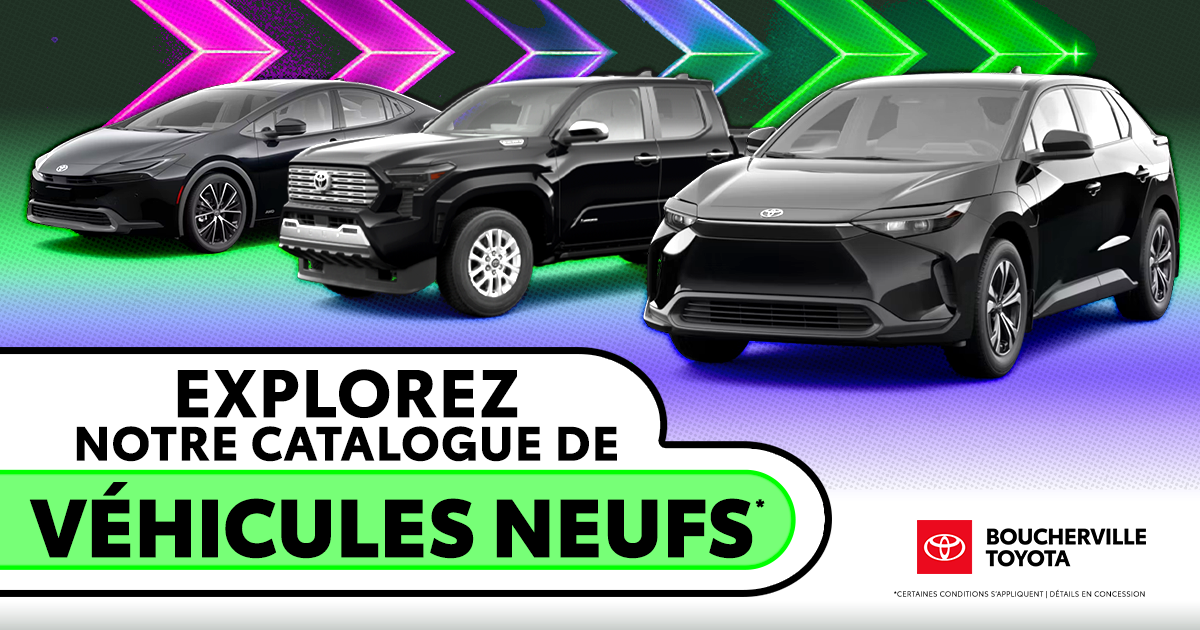 EXPLOREZ NOTRE CATALOGUE DE VÉHICULES NEUFS !