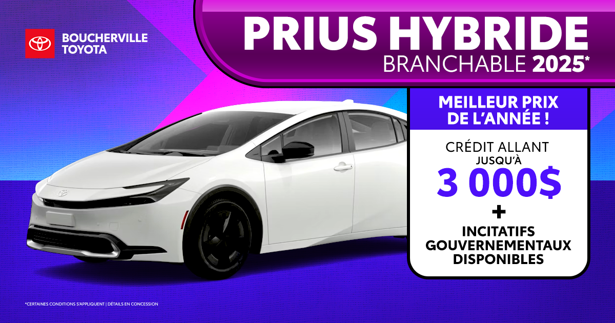 PRIUS HYBRIDE BRANCHABLE 2025 !