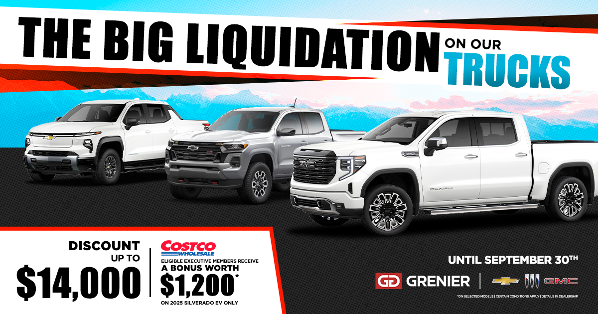 BIG LIQUIDATION ON OUR TRUCKS !