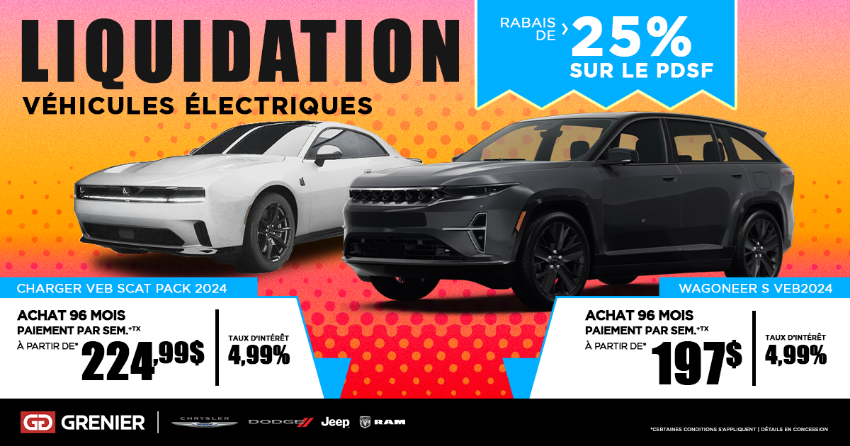 LIQUIDATION SUR NOS VÉHICULES ÉLECTRIQUES !
