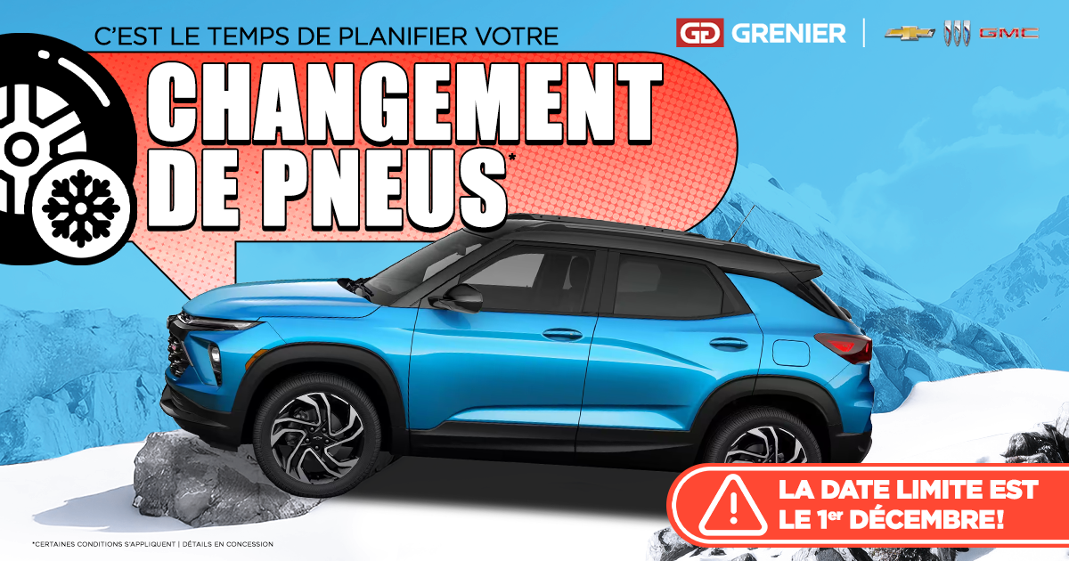 C'EST LE TEMPS DE PLANIFIER VOTRE CHANGEMENT DE PNEUS !