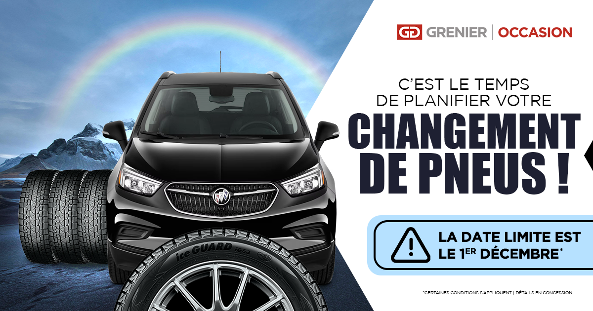 C'EST LE TEMPS DE PLANIFIER VOTRE CHANGEMENT DE PNEUS !
