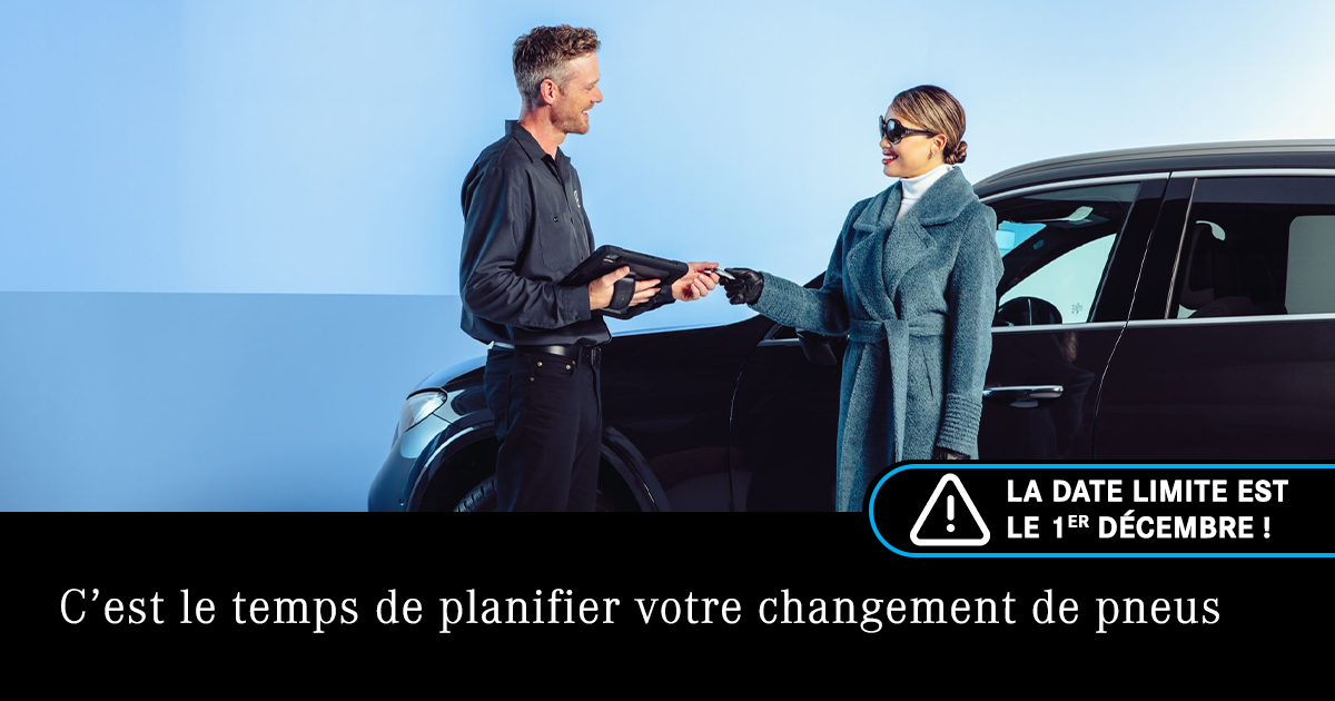 C'EST LE TEMPS DE PLANIFIER VOTRE CHANGEMENT DE PNEUS !