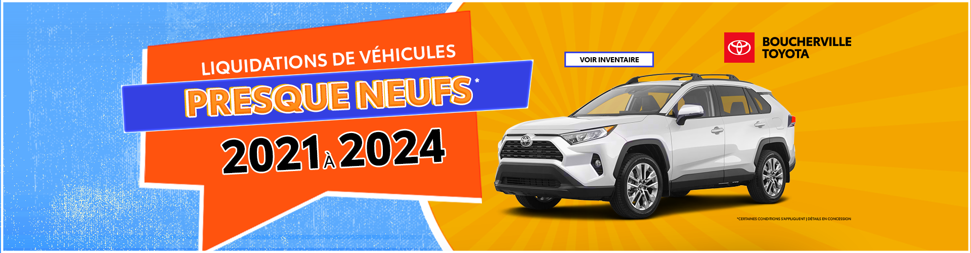 VÉHICULE PRESQUE NEUFS