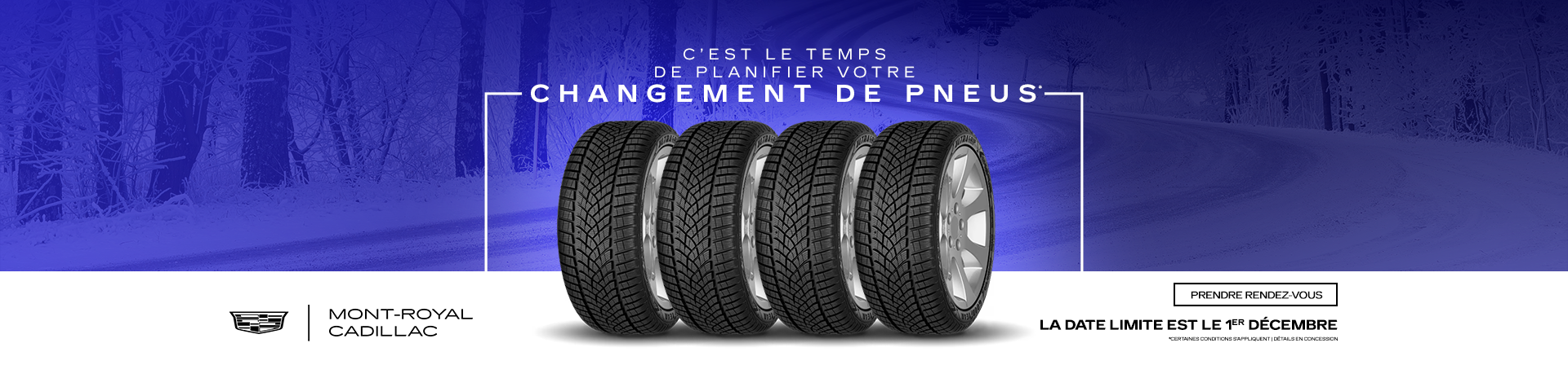 C'EST LE TEMPS DE PLANIFIER VOTRE CHANGEMENT DE PNEUS !
