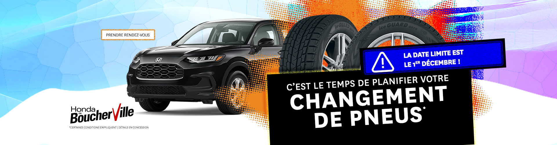C'EST LE TEMPS DE PLANIFIER VOTRE CHANGEMENT DE PNEUS !