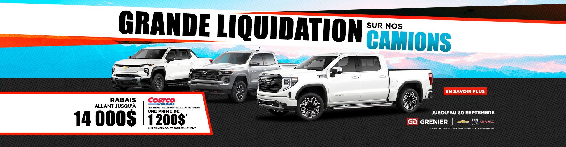 GRANDE LIQUIDATION SUR NOS CAMIONS !