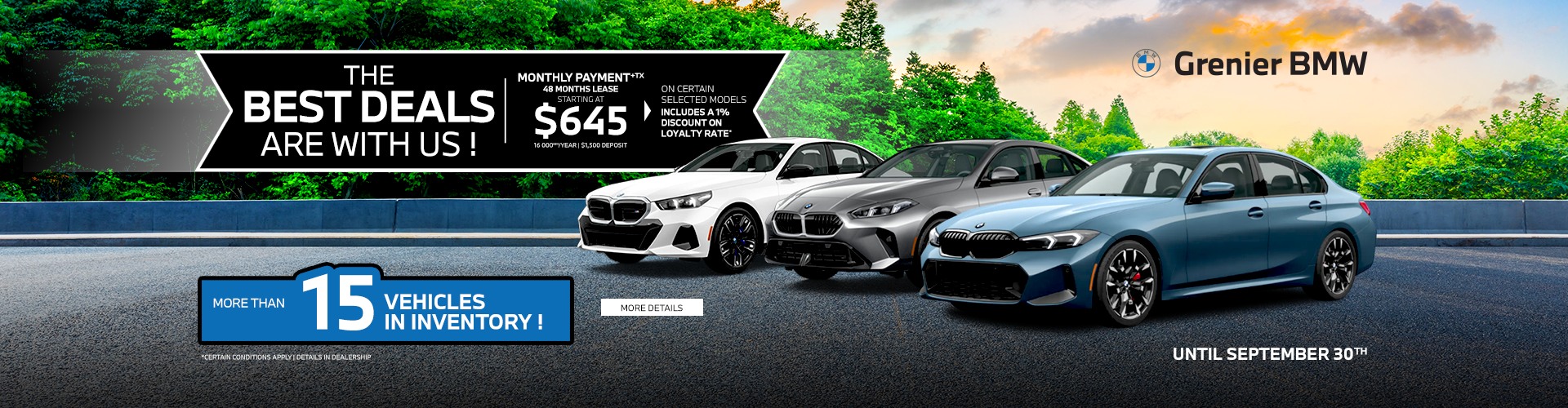 THE BEST DEALS ARE WITH US !