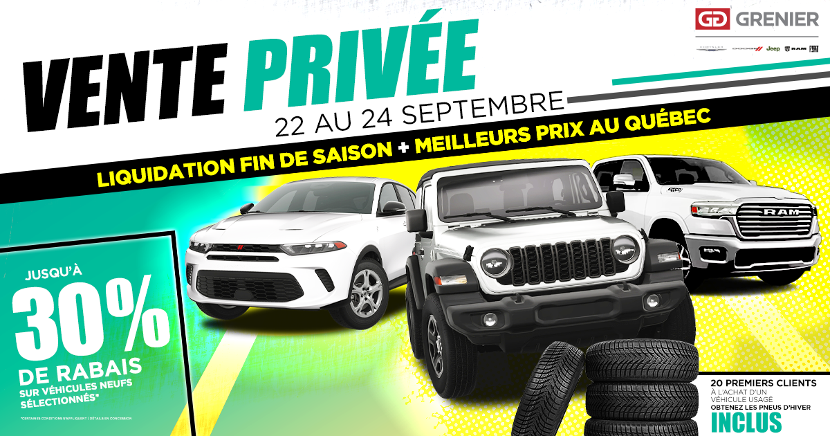 VENTE PRIVÉE !
