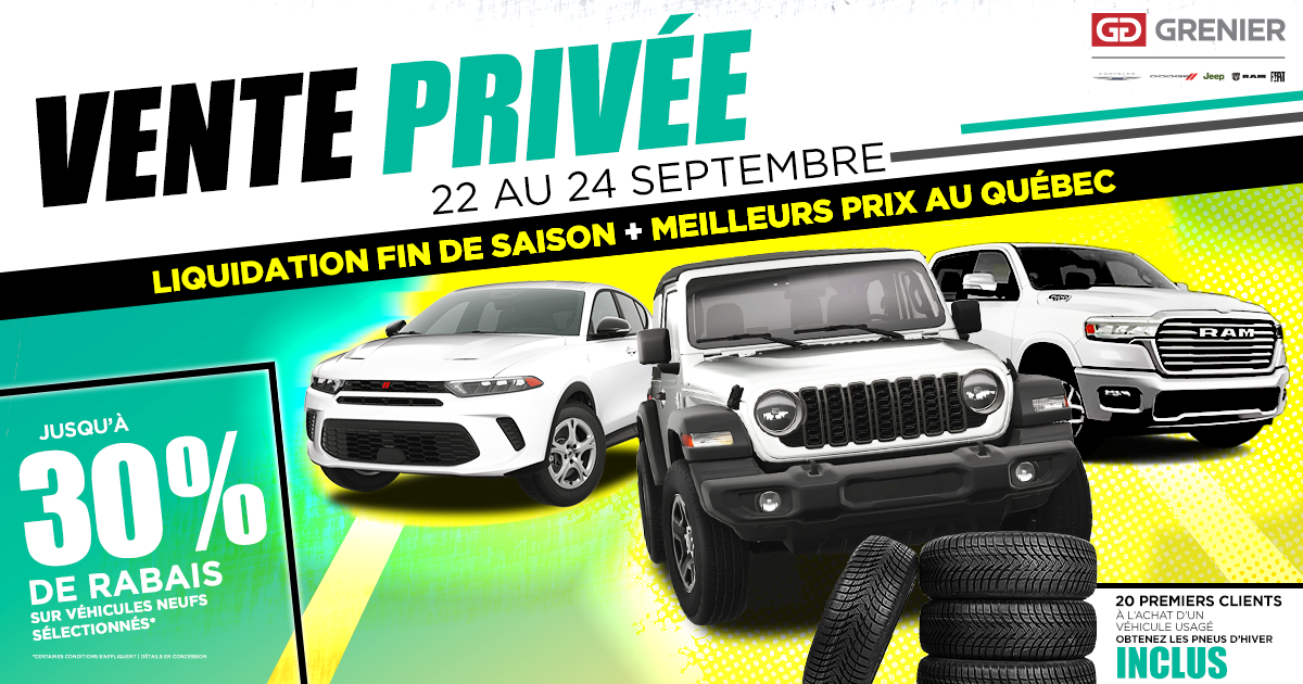 VENTE PRIVÉE !