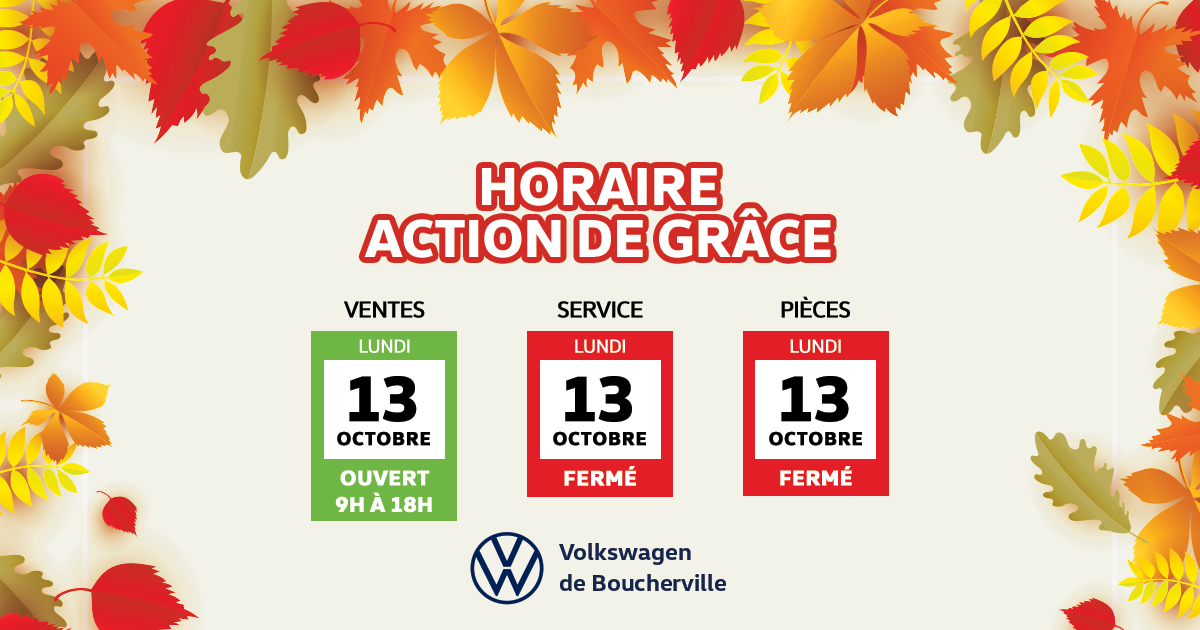 HORAIRE ACTION DE GRÂCE