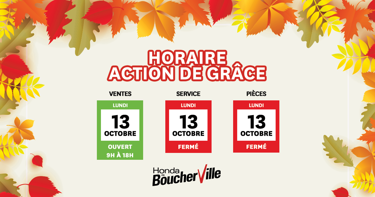 HORAIRE ACTION DE GRÂCE