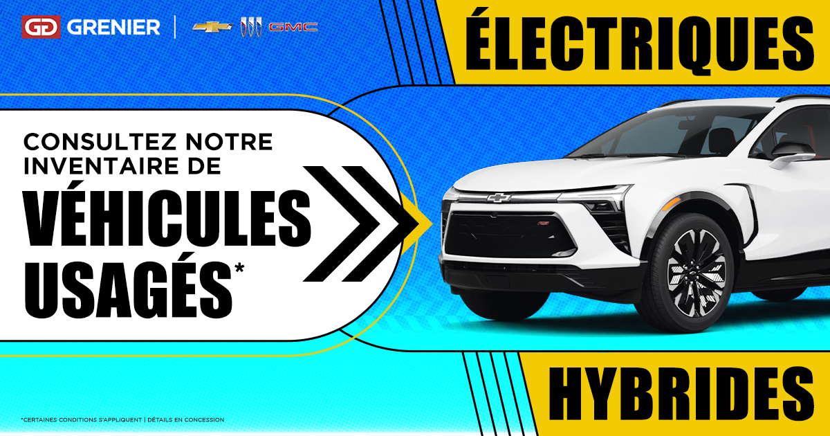 VÉHICULES ÉLECTRIQUES ET HYBRIDES USAGÉS !
