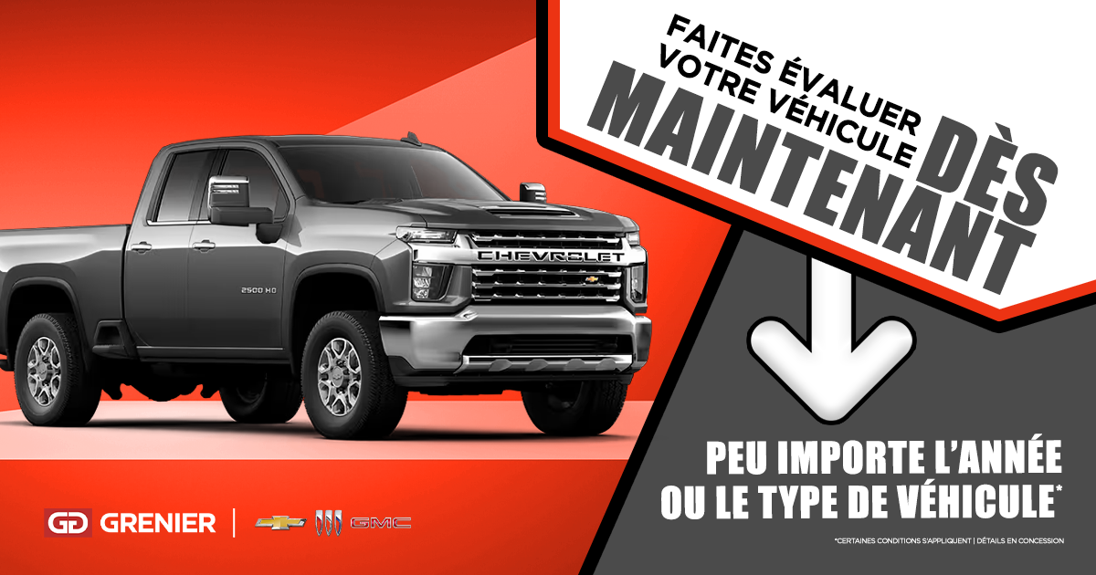 FAITES ÉVALUER VOTRE VÉHICULE !