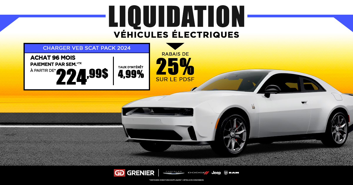 LIQUIDATION SUR NOS VÉHICULES ÉLECTRIQUES !