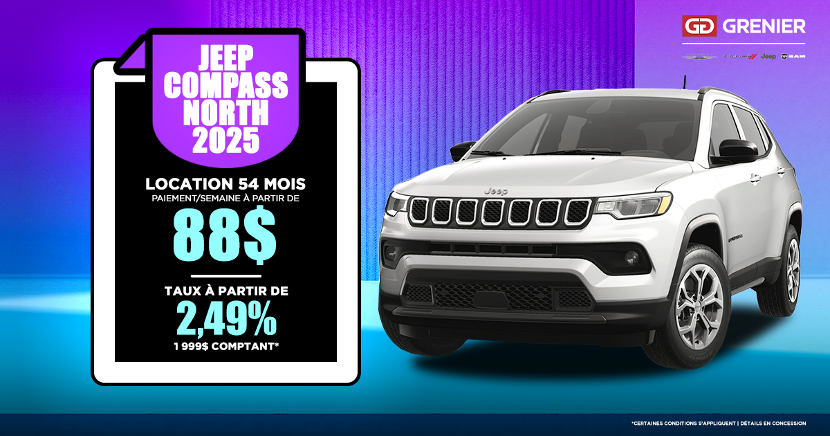 JEEP COMPASS NORTH 2025 !