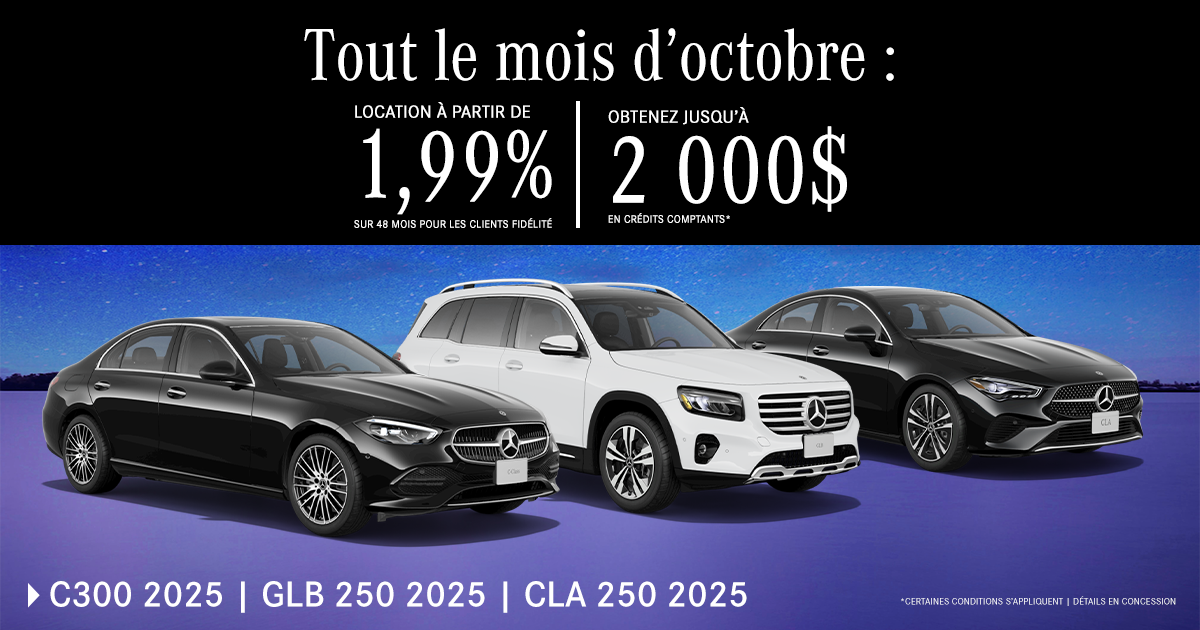 OFFRE SPÉCIALE D'OCTOBRE !