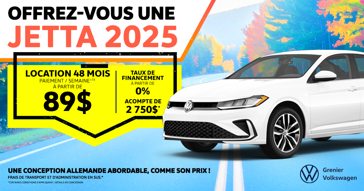 OFFREZ-VOUS UNE JETTA 2025 !