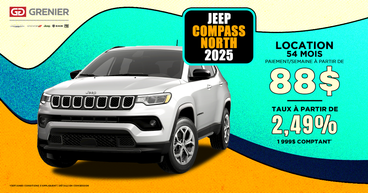 JEEP COMPASS NORTH 2025 !