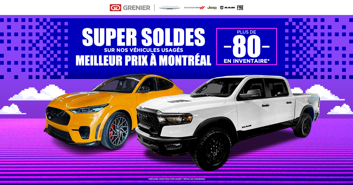 SUPER SOLDES SUR NOS VÉHICULES USAGÉS !
