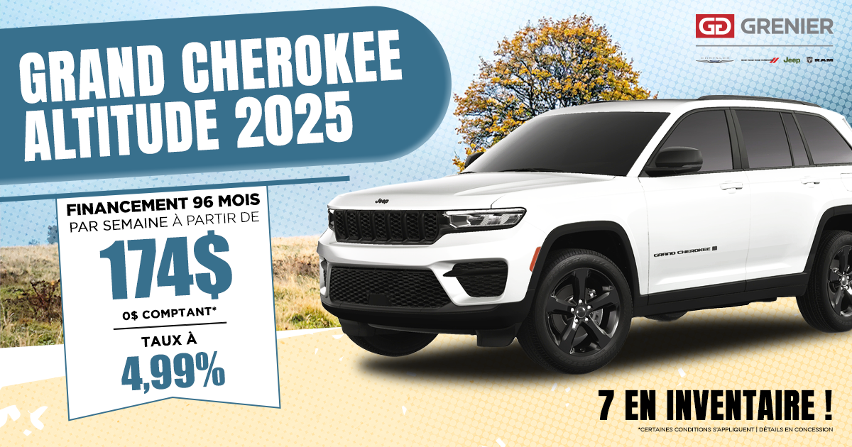 JEEP GRAND CHEROKEE ALTITUDE 2025 !