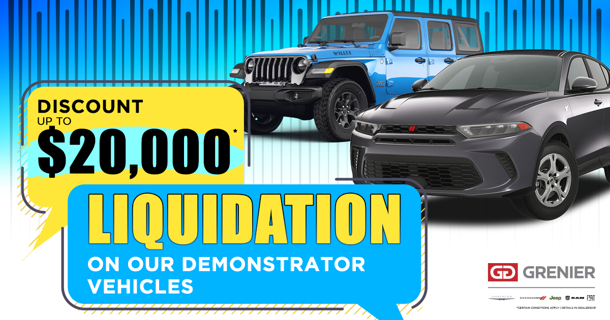 SEVERAL DEMONSTRATORS IN LIQUIDATION !