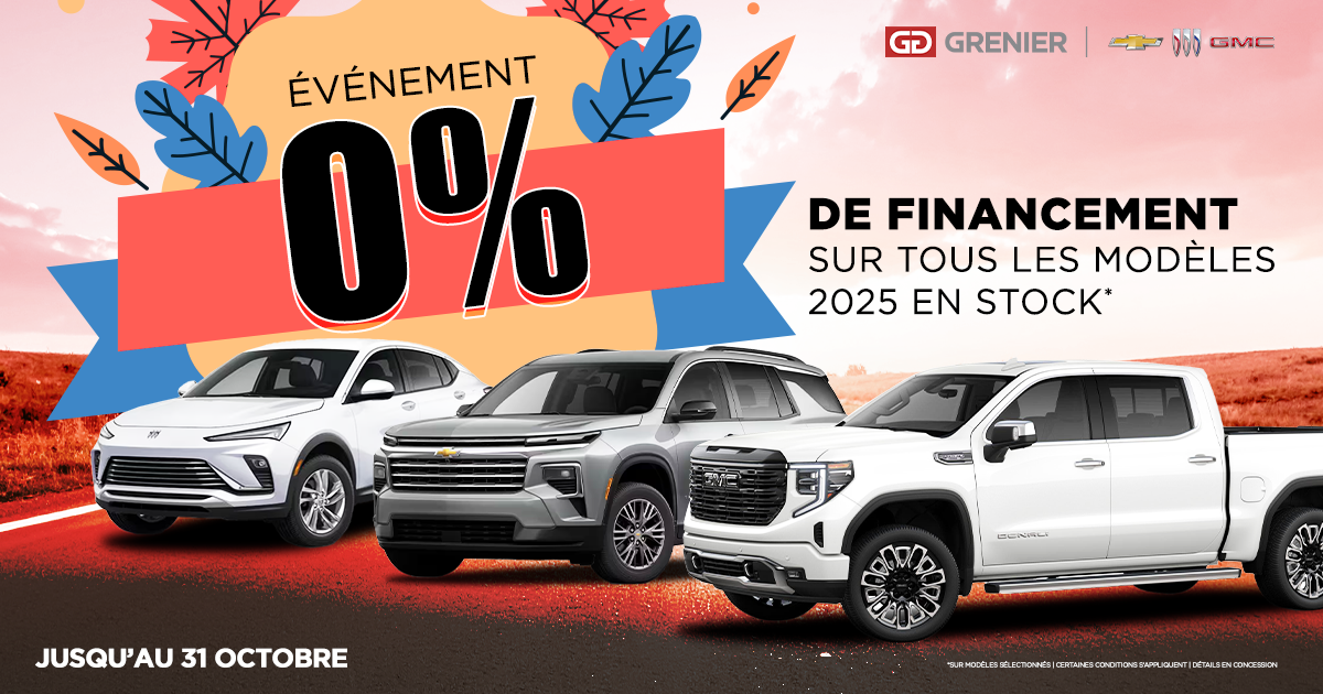 ÉVÉNEMENT 0% !