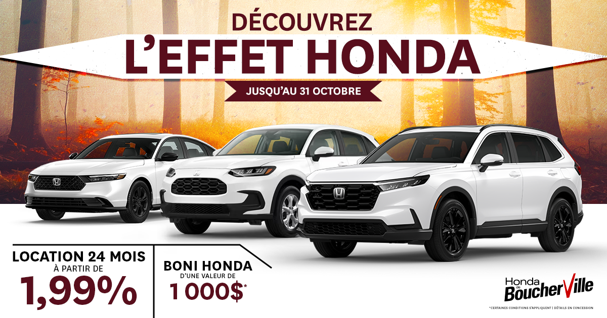 DÉCOUVREZ L'EFFET HONDA !