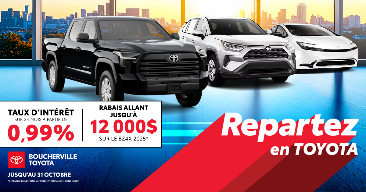 REPARTEZ EN TOYOTA !