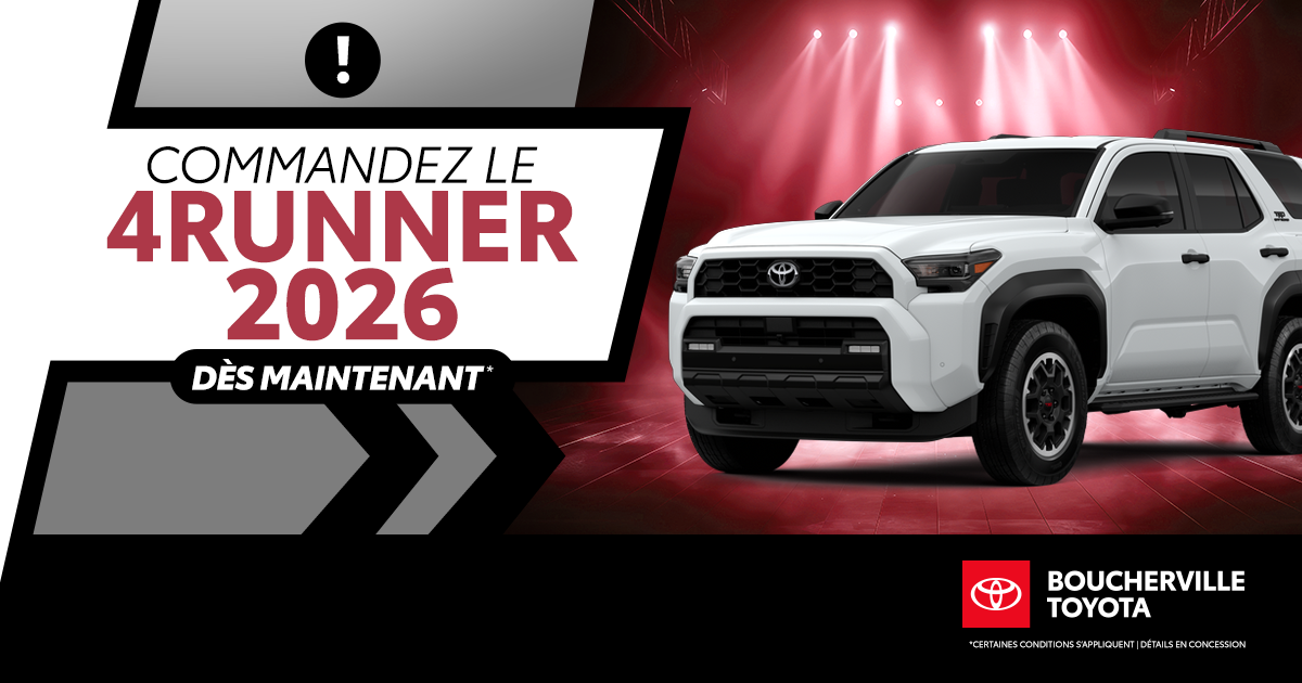 COMMANDEZ LE 4RUNNER 2026 !