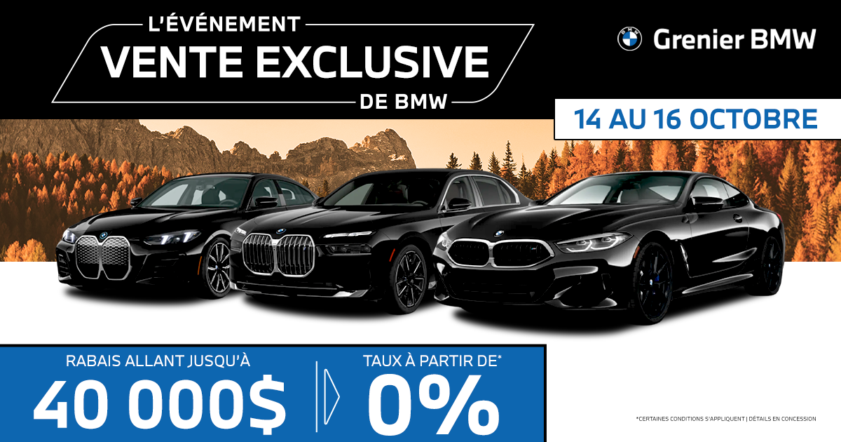 ÉVÉNEMENT VENTE EXCLUSIVE !