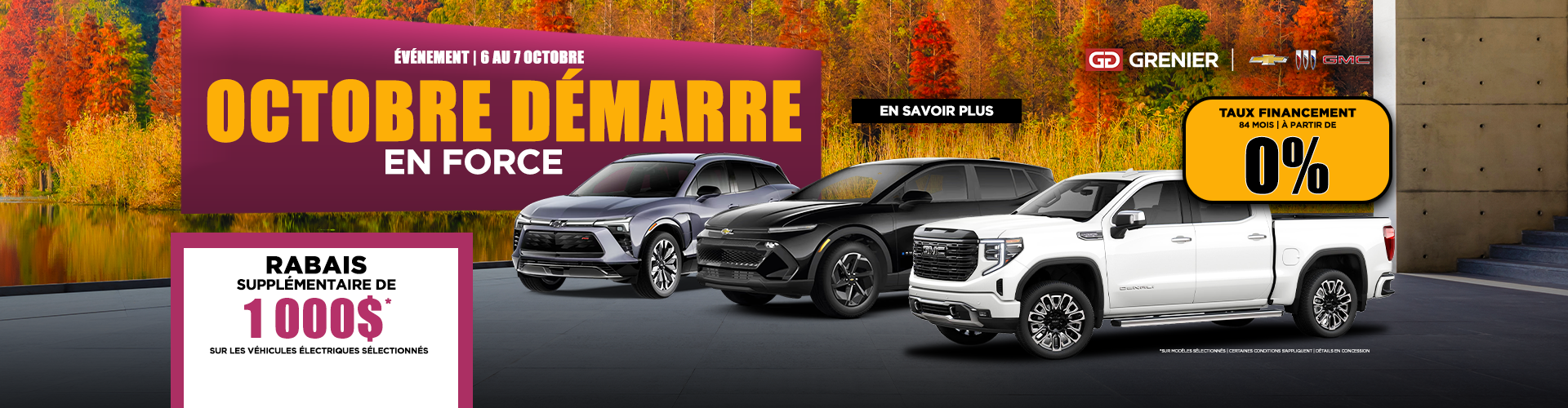 ÉVÉNEMENT OCTOBRE DÉMARRE EN FORCE !