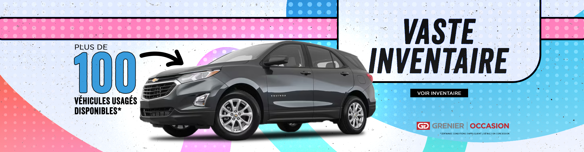 CONSULTEZ NOTRE VASTE INVENTAIRE !