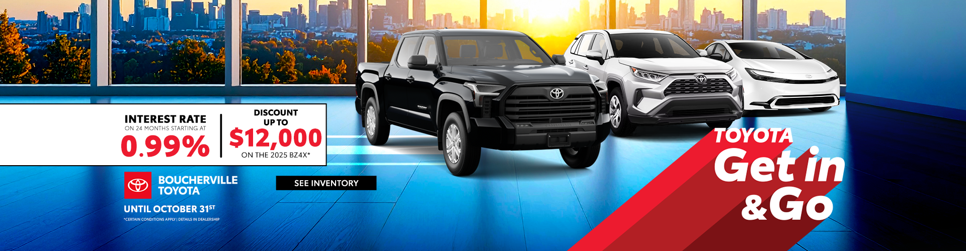 TOYOTA GET IN & GO ! TOYOTA GET IN & GO !